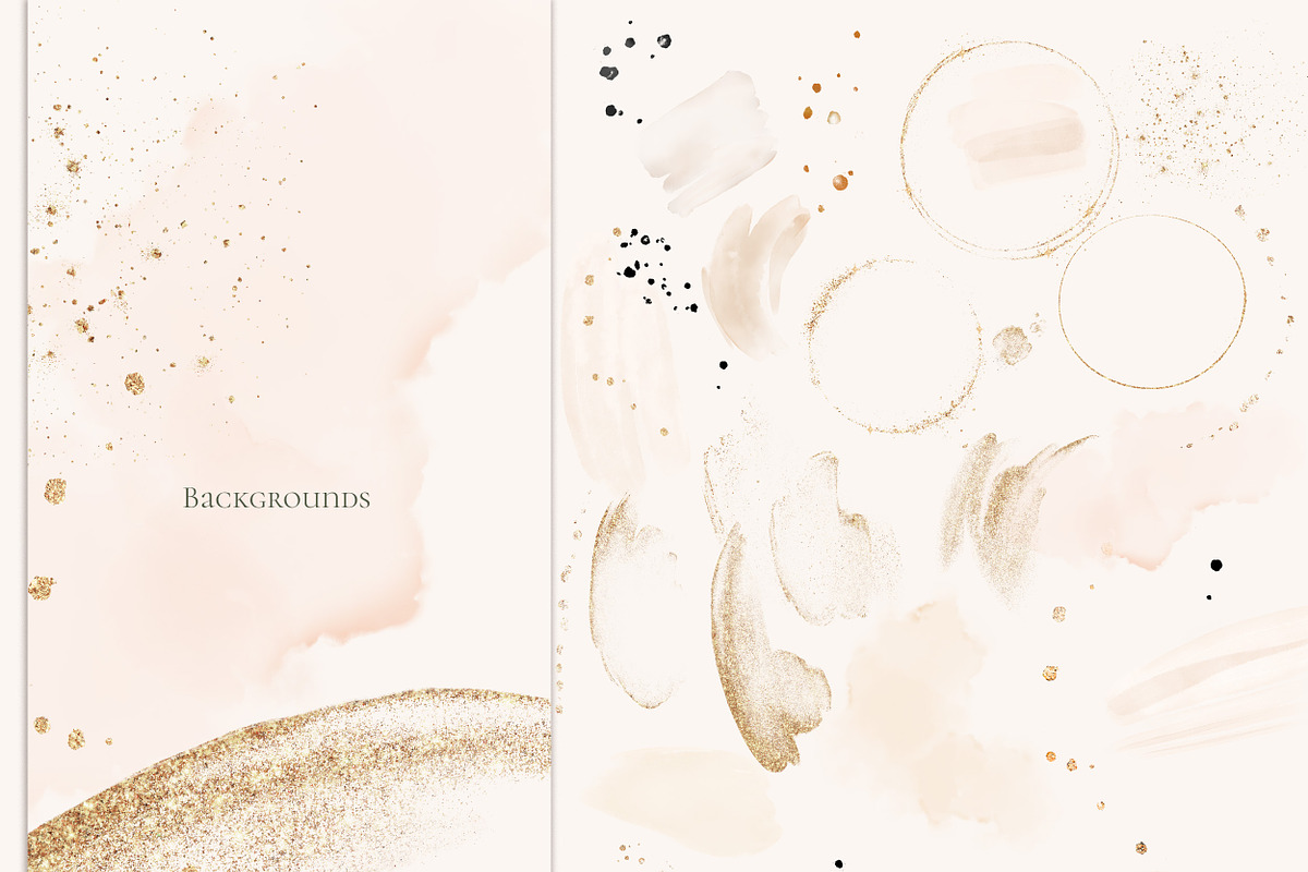 White roses & wildflowers floral set, a Decorative Illustration by Lisima (Photo 12 of 13)