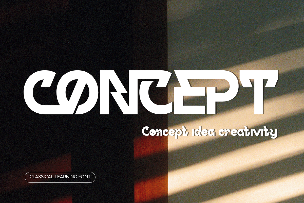 CLASSICAL LEARNING - FUTURISTIC FONT, a Sans Serif Font by 177Studio (Photo 2 of 8)