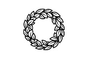 Leaf Laurel Wreath Frame Bundle, an Illustration by Gaye Art (Thumbnail 27 of 51)