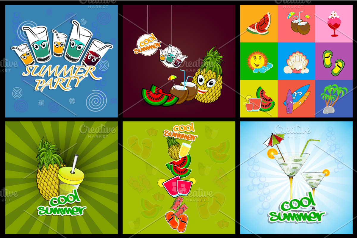Summer Design Set, an Object Illustration by Allies Interactive (Photo 4 of 6)