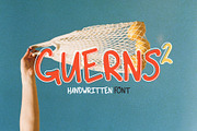 Guerns 2 | Handwritten Font, a Font by hanguernseydesign (Thumbnail 1 of 6)