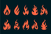 Vector Fire Icons, a Solid Icon by Vecster (Thumbnail 2 of 6)