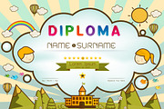 Certificate kids diploma, a Card Template by essense (Thumbnail 2 of 2)