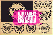 Elegant Butterfly Set, an Illustration by Gfx_Store (Thumbnail 1 of 9)