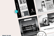 Real Estate Instagram Puzzle Grid BW, a Social Media Template by RealEstateDreams (Thumbnail 3 of 6)