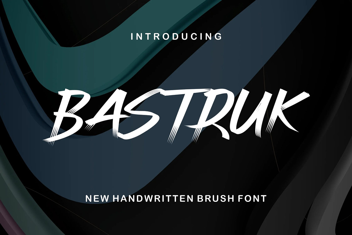 Bastruk, a Handwritten Font by Auliacreative (Photo 1 of 4)