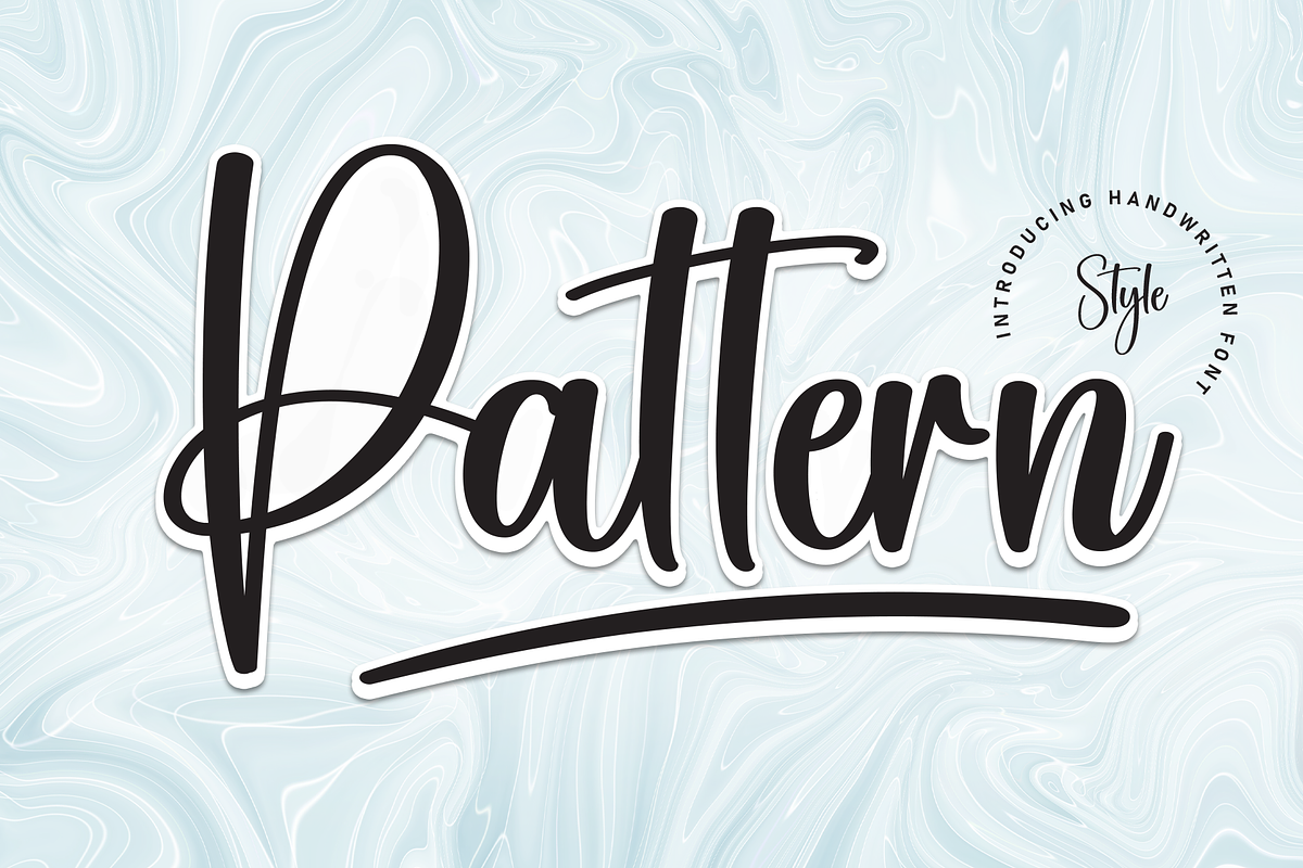 Pattern | Script Font, a Handwritten Font by Scratchones (Photo 1 of 9)