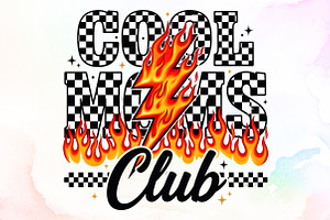 Cool Moms Club Png, Mother's Day Png, a Work Illustration by Sublimation Artist