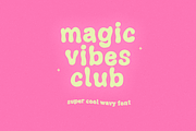Magic Vibes Club | Retro Wavy Font, a Handwritten Font by KA Designs (Thumbnail 1 of 11)