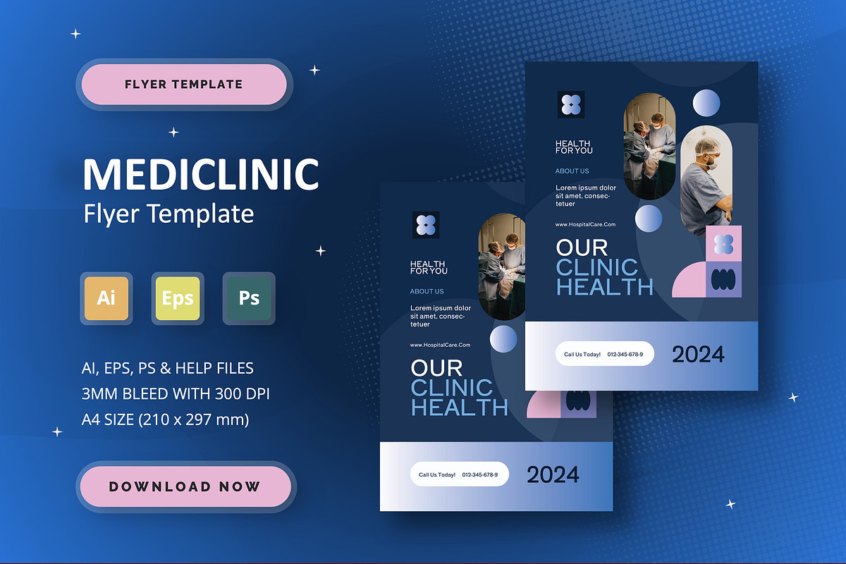 Mediclinic - Flyer Template, a Flyer Template by StreaksideStd