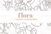 FLORA | 7 Vector Illustrations, an Illustration by Britt & Kit (Thumbnail 1 of 4)