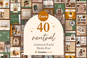 40 Animated Social Media Posts, a Templates & Theme by TemplateCastleStore (Thumbnail 1 of 10)
