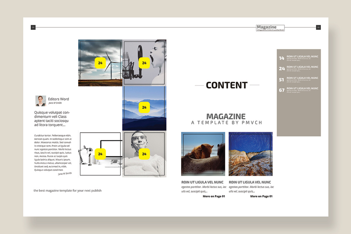 Magazine Template 01, a Magazine Template by pmvch (Photo 4 of 12)