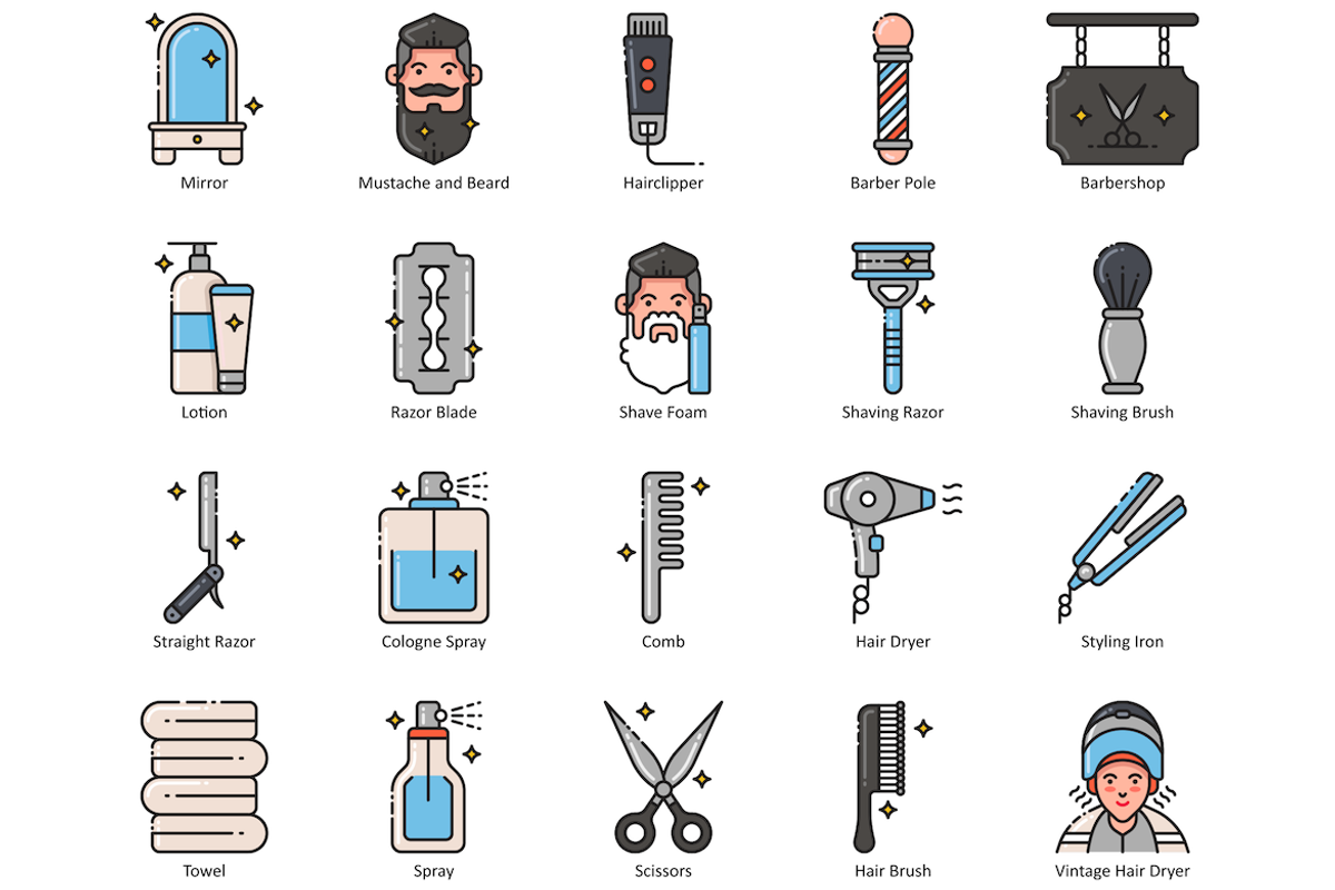 79 Hair, Beauty & Wellness Icons, an Icon by Flat Icons (Photo 3 of 8)