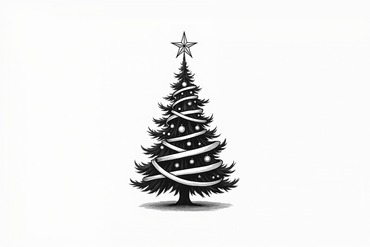 Merry Christmas Tree Clipart Collect, an Illustration by jahid234 (Photo 12 of 21)