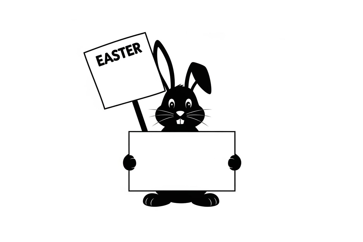 Cute Easter Bunny Silhouette bundle, an Illustration by Artivon (Photo 11 of 51)