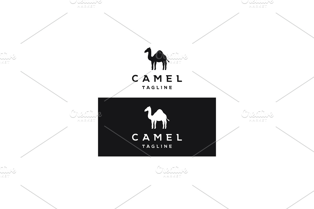 Desert camel logo design with creati, a Branding & Logo Template by LOGOCREATIVE