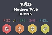 280 Modern Web Icons (7 Styles), an Icon by Vương Thành Chung (Thumbnail 1 of 5)