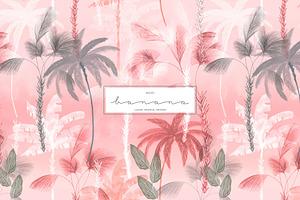 Banana,Luxury Tropical Pattern