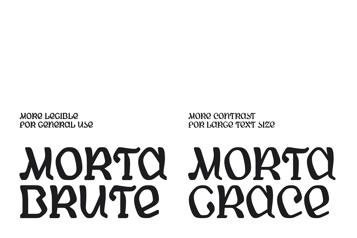 Morta font, a Font by Michael Rafailyk (Photo 8 of 9)