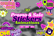 Animated Y2K Retro Sale Sticker Set, a Decorative Illustration by IMG Visuals (Thumbnail 1 of 4)