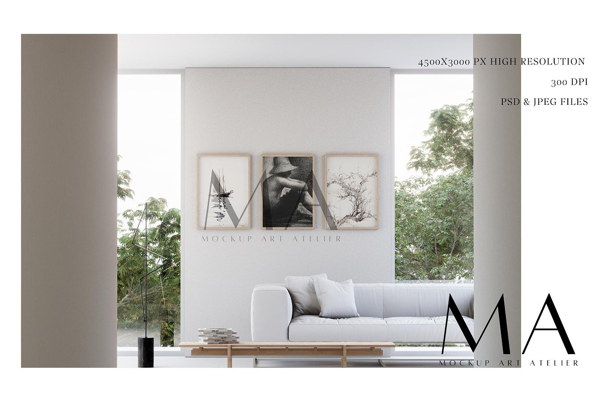 Modern Interior Frame Mockup Bundle, a Household Mockup by Mockup Art Atelier (Photo 3 of 33)