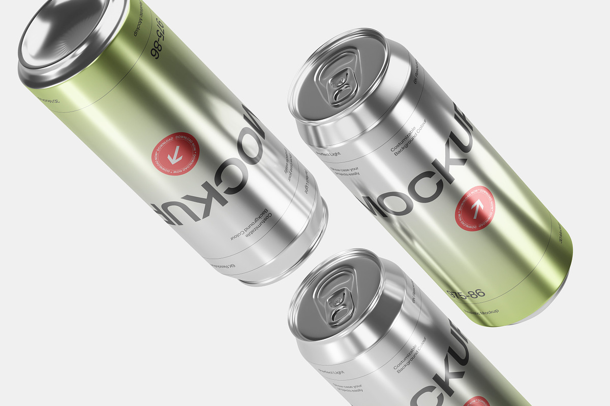 10 PSD Realistic Aluminum Can Mockup, a Packaging Mockup by East Gallery (Photo 2 of 10)