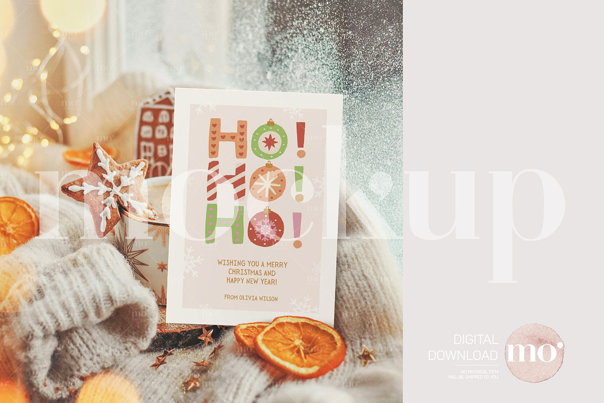 5x7 Christmas Card Mockup, a Product Mockup by MoMockups (Photo 3 of 5)
