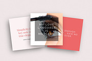 Makeup Beauty Quote Templates Canva, a Social Media Template by DeeBeeDesign (Thumbnail 2 of 9)