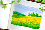 Watercolor Landscapes, a Graphic by Mona Monash (Thumbnail 3 of 7)