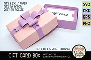 Gift Card Box With Ribbon SVG, a Templates & Theme by Clikchic Designs (Thumbnail 5 of 6)