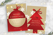 Christmas Greetings Card & Flyer, a Flyer Template by BrandPacks (Thumbnail 1 of 5)