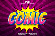 Comic 3d Editable Psd Text Effect, a Layer Style Add-On by bdrobin (Thumbnail 1 of 2)
