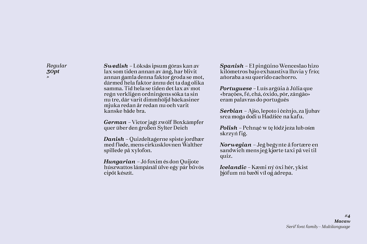 Macaw - Serif Typeface, a Serif Font by Unio Designs (Photo 4 of 11)