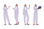 Woman in official suit. Business, a Finance Illustration by Valerie Bodnar (Thumbnail 1 of 3)