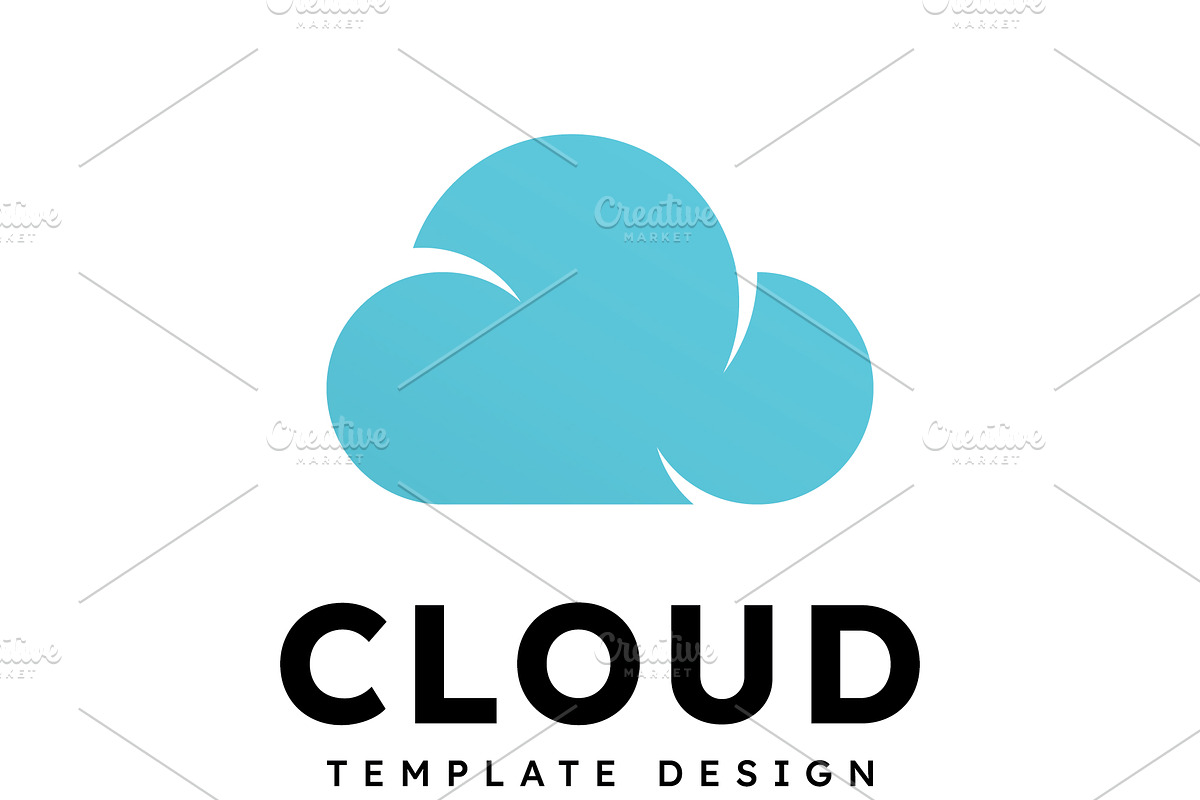 Cloud logo vector design template, an Object Graphic by T.Vooka