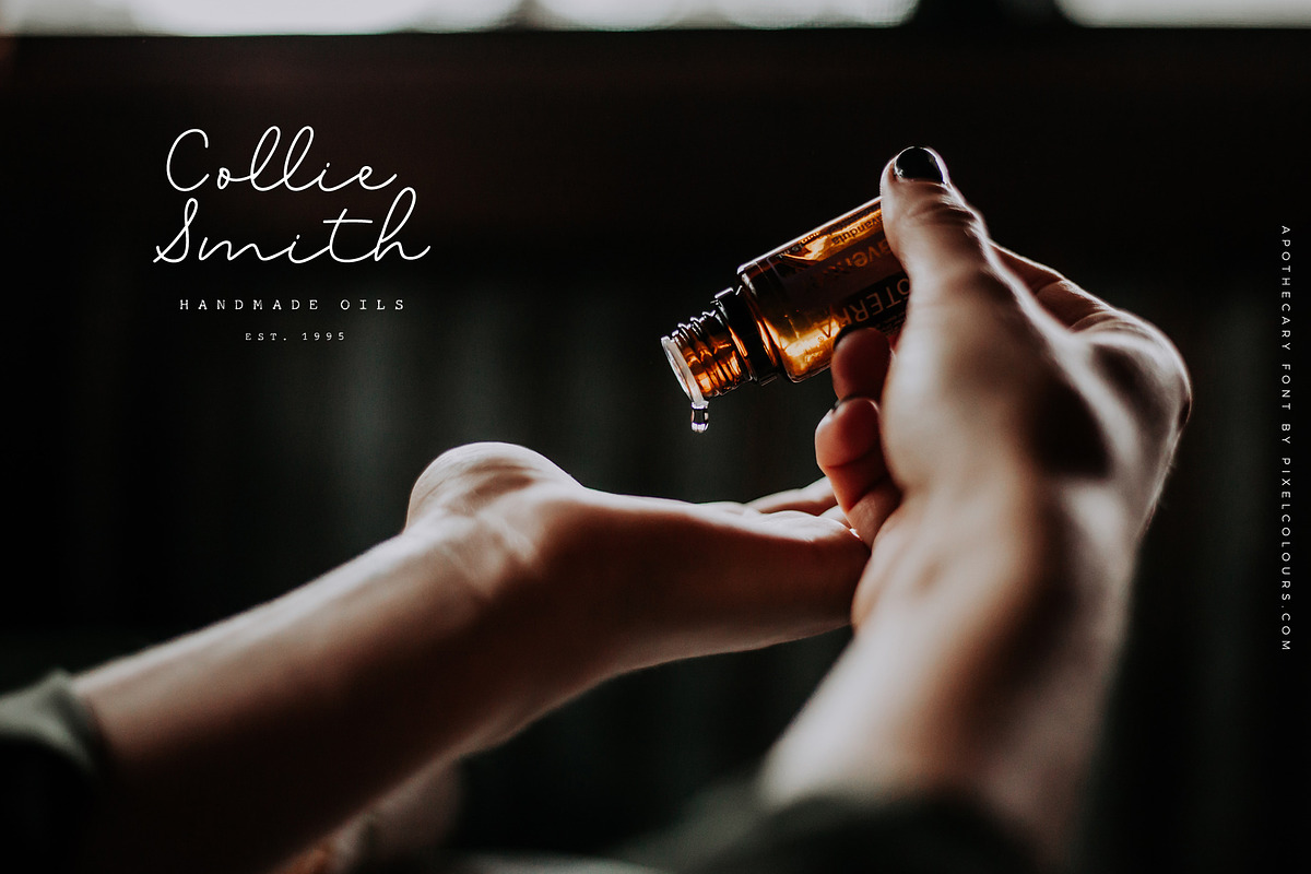 Apothecary Script Font Duo, a Script Font by pixelcolours (Photo 6 of 12)