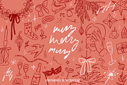 Christmas Illustrations + Lettering, a Seasonal Illustration by eclosque (Thumbnail 1 of 34)