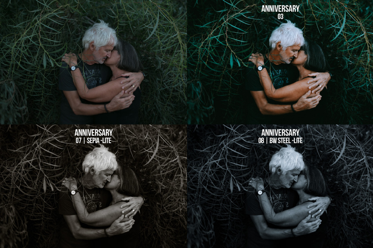 Anniversary - 50 Lightroom Presets preview 2