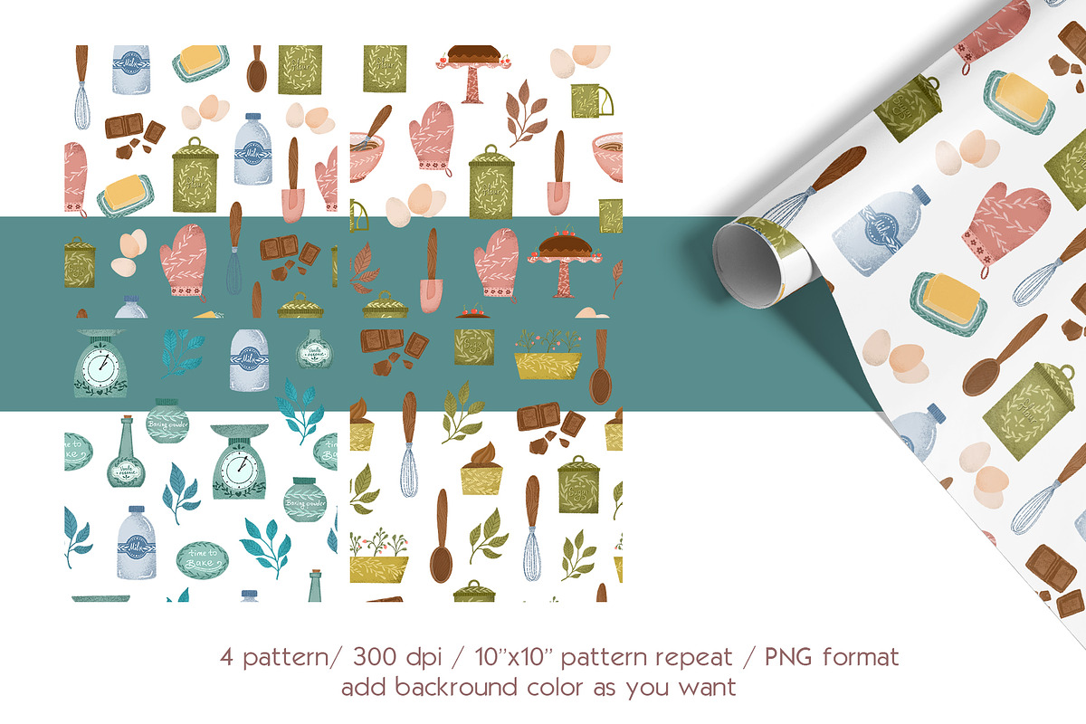 Baking tools clipart set, an Object Illustration by Yelloo Fish (Photo 3 of 6)