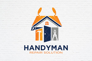 Handyman House Repair Logo, a Branding & Logo Template by Guavanaboy