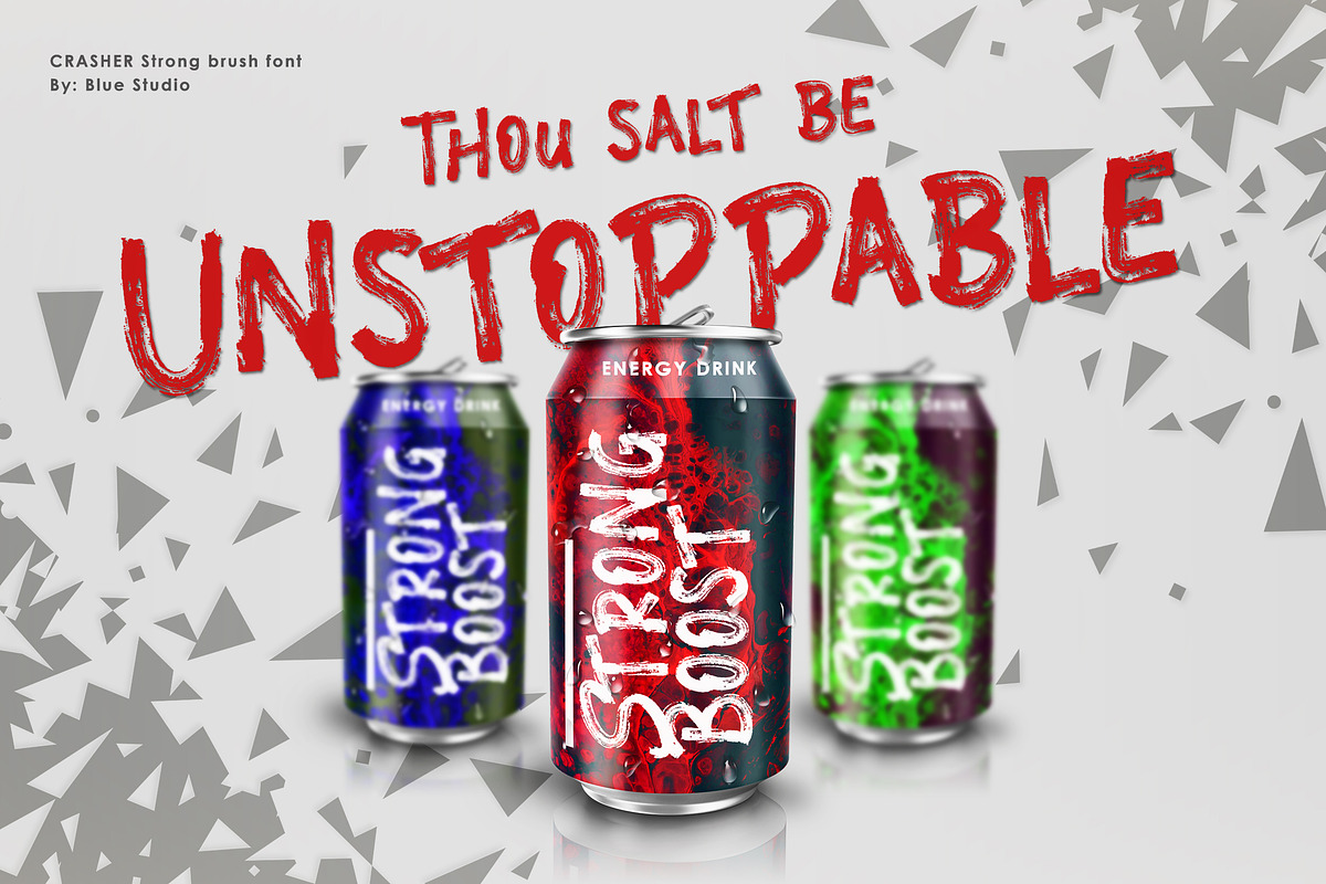 Crasher // Strong Brush Font, a Font by Bluestudio (Photo 2 of 9)