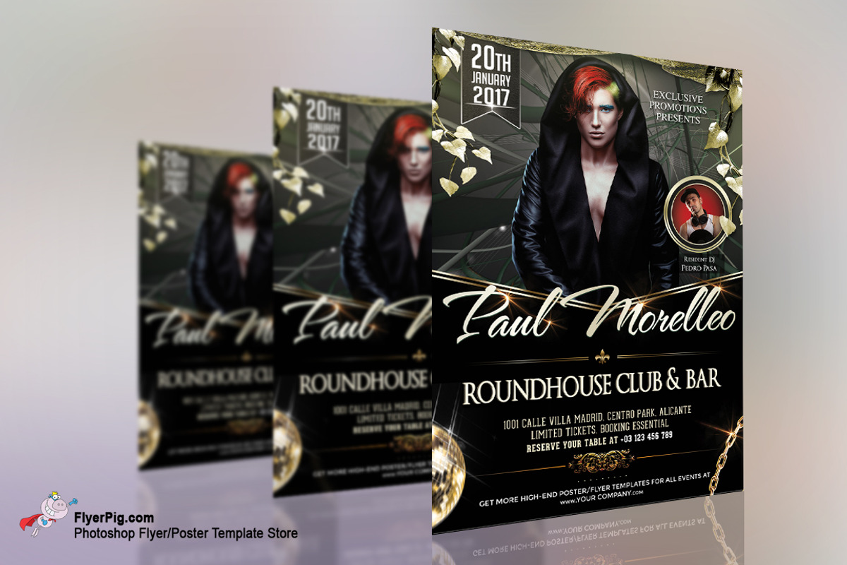 Club Flyer Template, a Flyer Template by FlyerPig