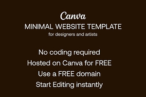 Portfolio Canva Template For Artists