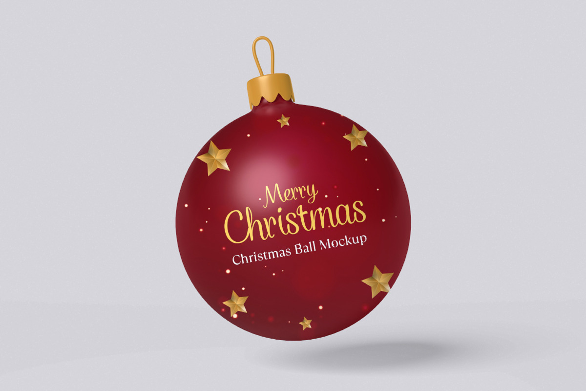 Christmas Ball Mockup Bundle Set, a Merchandise Mockup by Rielismee (Photo 4 of 5)