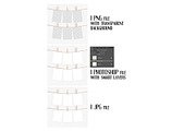 A2 Cards Mockup with clothespins, a Print Template by Dorado Stock (Thumbnail 2 of 4)