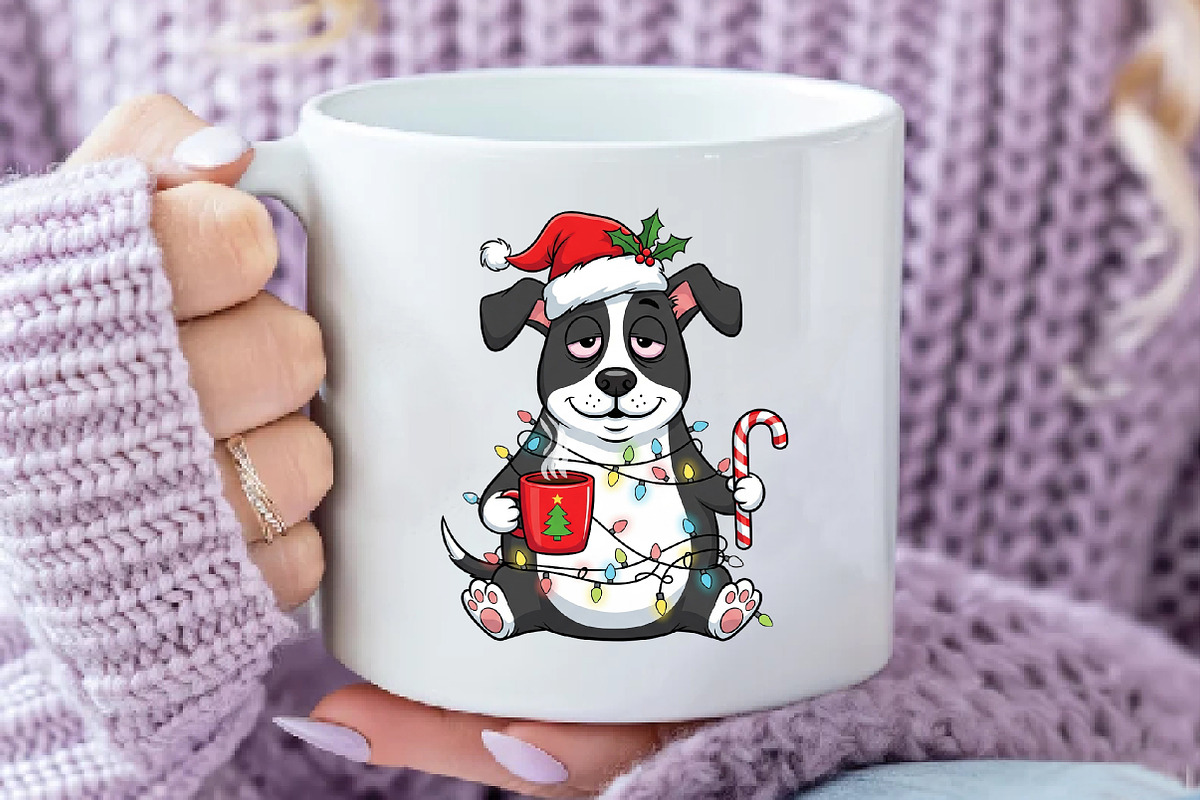 Christmas Funny Dog Coffee Png, an Illustration by Daily.Designs (Photo 3 of 5)