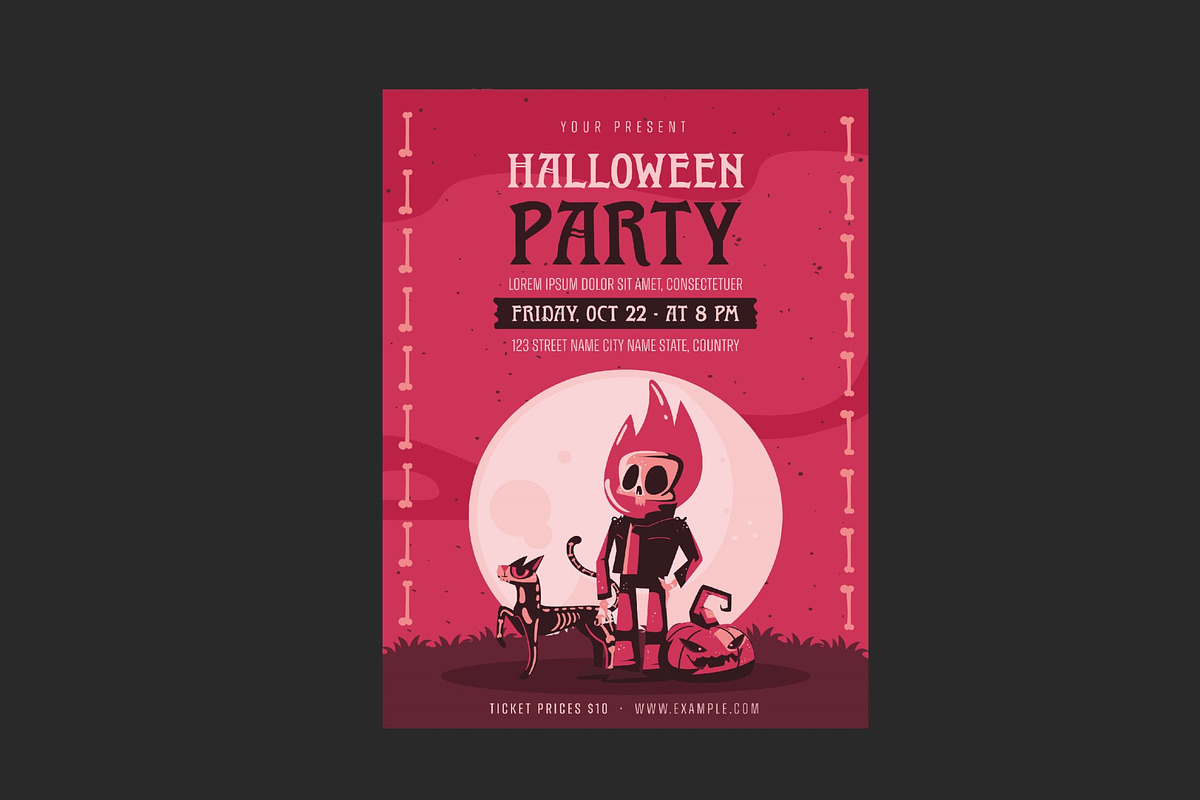 Halloween Party Flyer, a Templates & Theme by studiogstock (Photo 2 of 2)