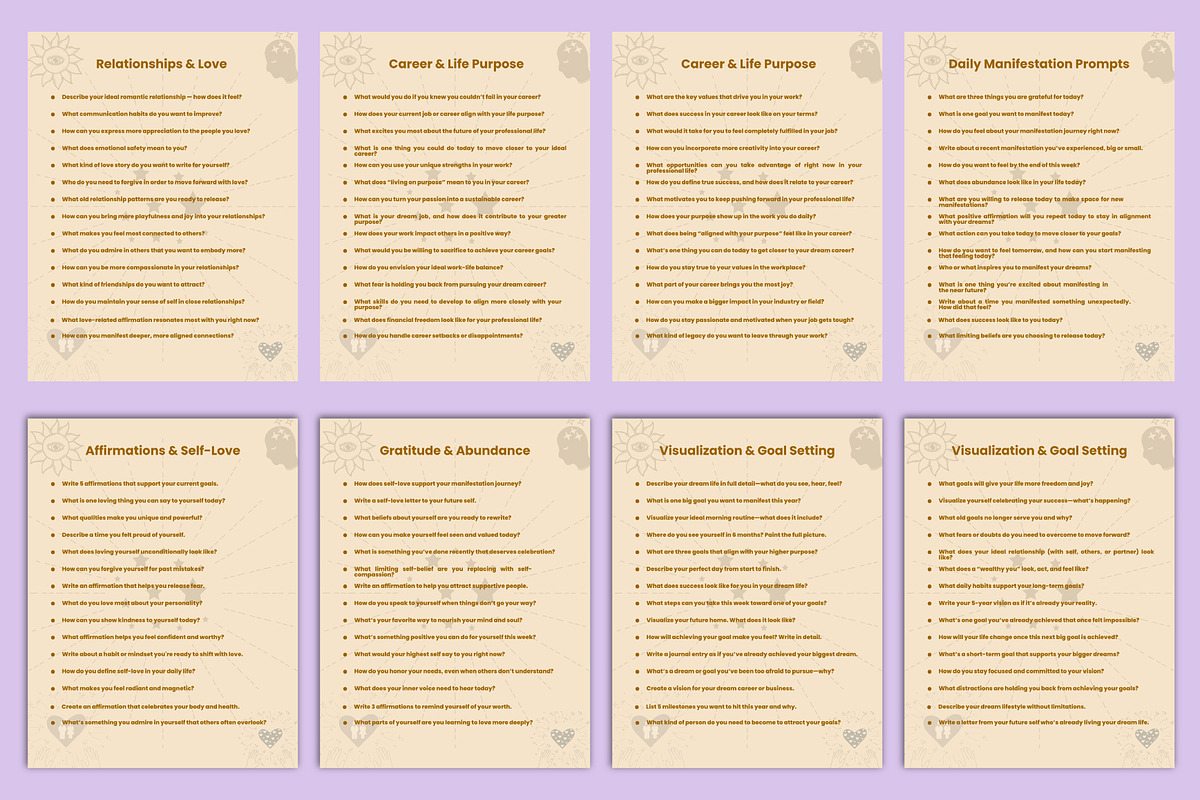 The Manifestation Prompt Journal preview 4