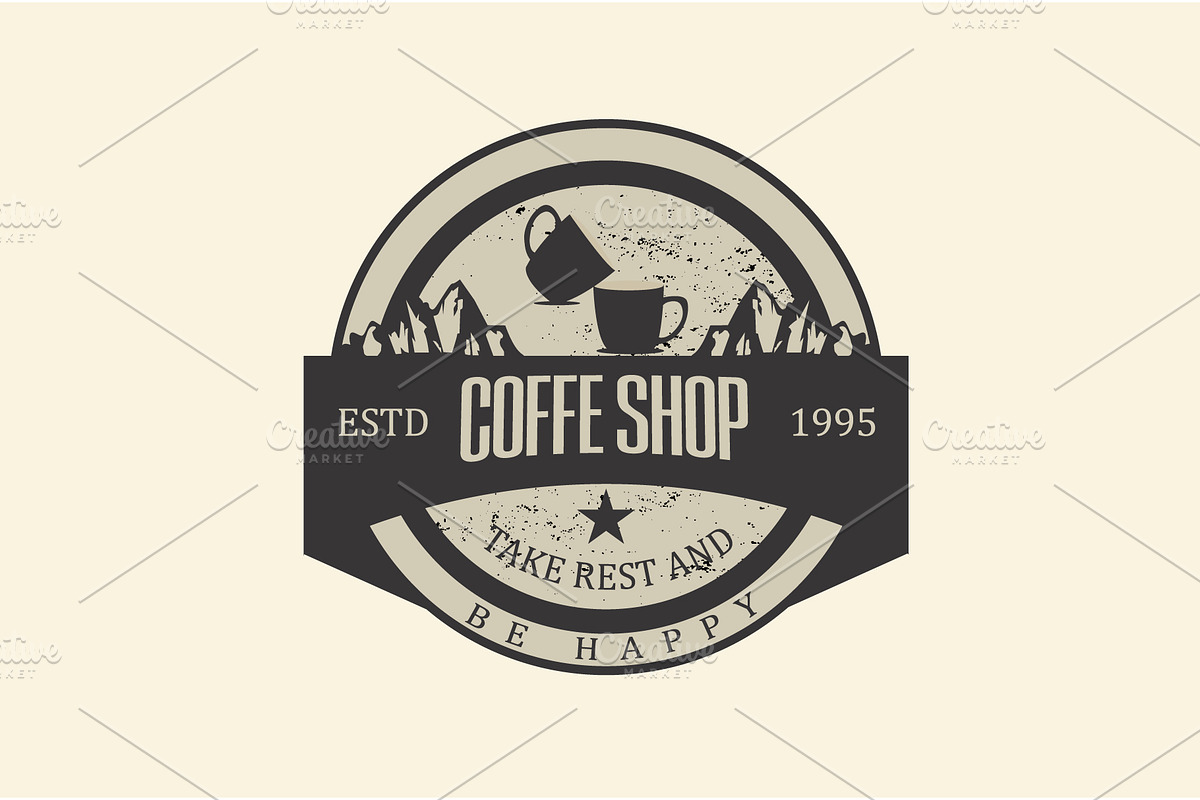 Vintage Coffee logos, a Branding & Logo Template by Ismael Hossain (Photo 7 of 7)